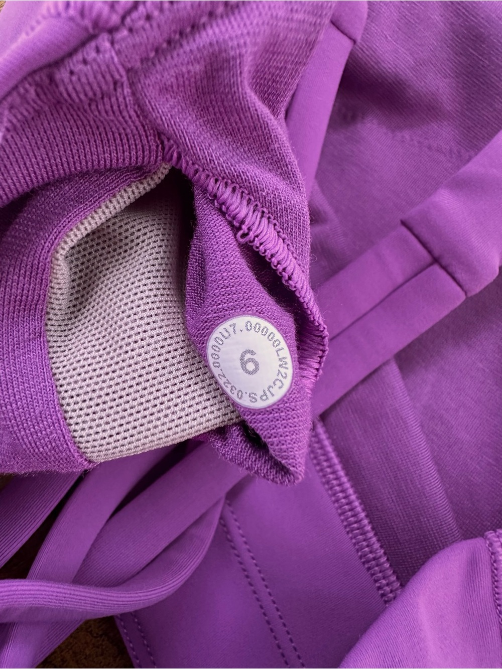 Lululemon Energy High-Neck Longline Tough Bra B-D Cups, Moonlit Magenta, 6 - Picture 9 of 16
